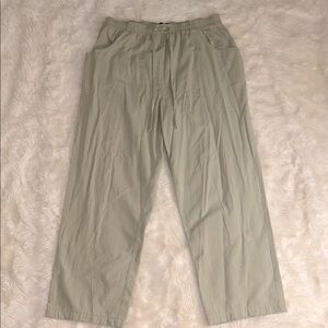 Vintage Olive Green Drawstring Pants